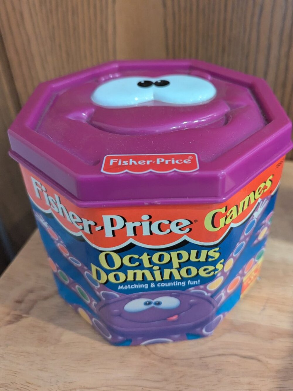 VTG Fisher Price Octopus Domino Game Matching Counting Educational Family Fun